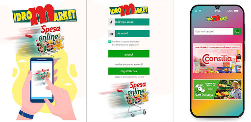 Android application Idromarket Spesa Online screenshort