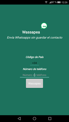 Wassapeame - Enviar Mensajes s