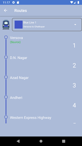 Mumbai Metro Guide Screen 2