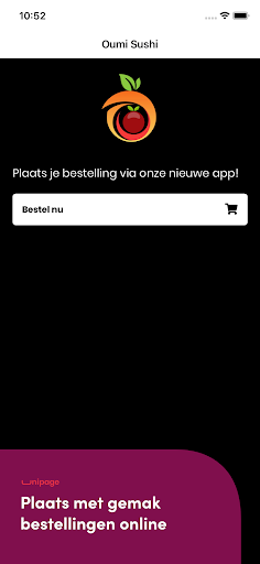 Android application Oumi Sushi screenshort