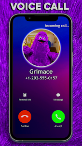Grimace scary Shake Video Call