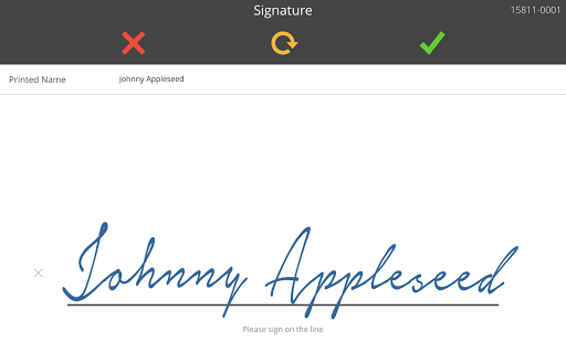 Android application Distone Signature Pad screenshort