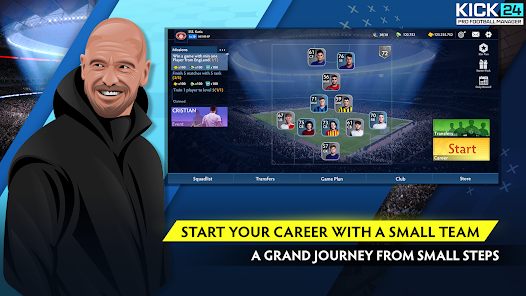 KICK 24: Pro Football Manager 1.1.0 APK + Mod (Unlimited money) for Android