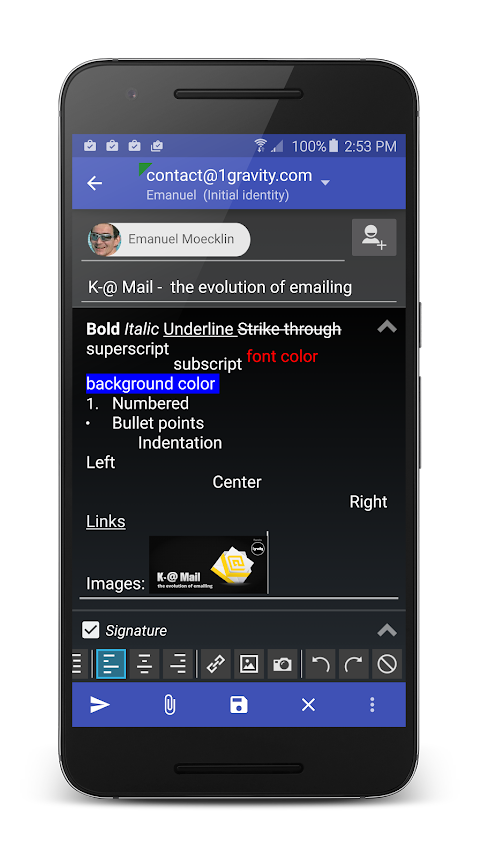 K-@ Mail - Email Appのおすすめ画像4