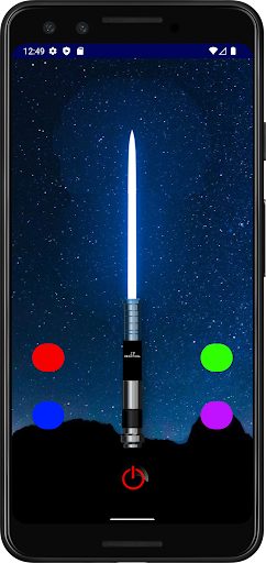 Android application Espada láser - Broma screenshort