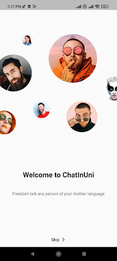 Android application ChatInUni screenshort