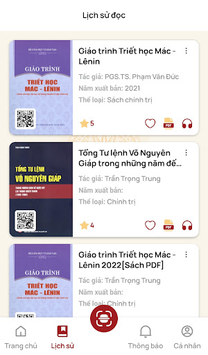 Android application SmartLib Mobile screenshort