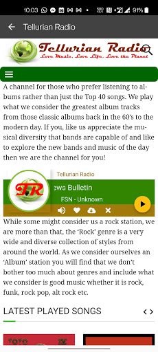 Tellurian Radio Screen 3