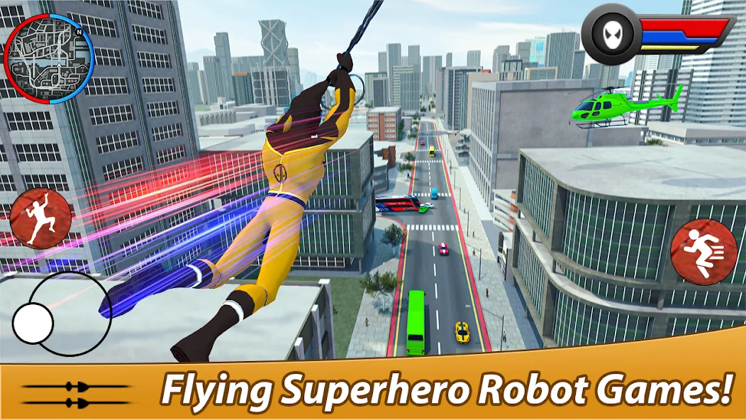 Flying Superhero Robot Hero - Flying Robot Rescue