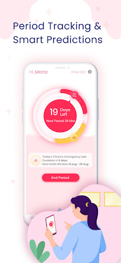 EveCare period tracker & diary Screen 3