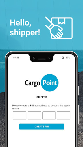 Android application CargoPoint SHIPPER for senders screenshort