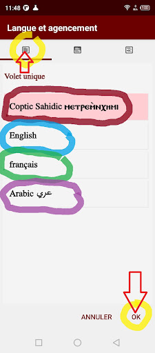 Coptic Sahidic Engl Fran Arabe Screen 3