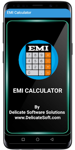 Android application EMI Calculator screenshort