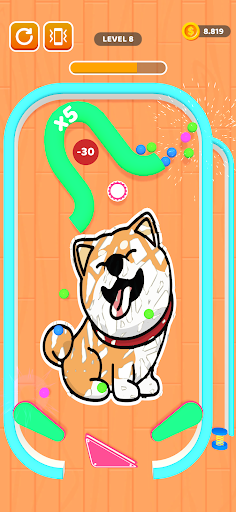 Android application Color With Ball screenshort
