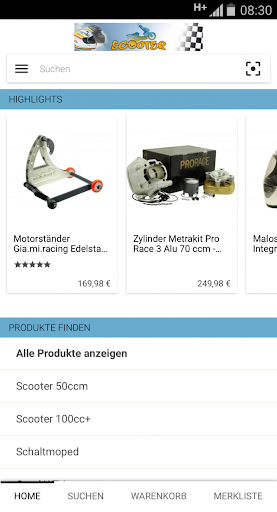 Android application Scooter-ProSports screenshort