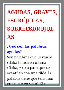 Captura de Pantalla 4 SÍLABA TÓNICA, SÍLABA ÁTONA... android