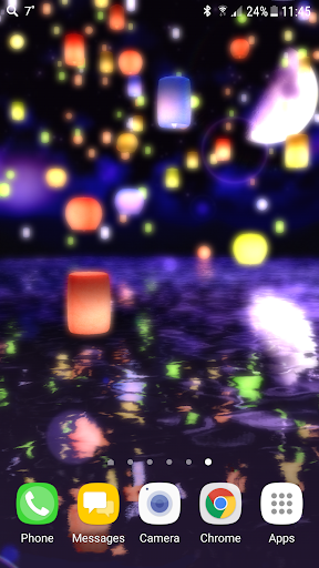 Android application Lanterns 3D live wallpaper screenshort