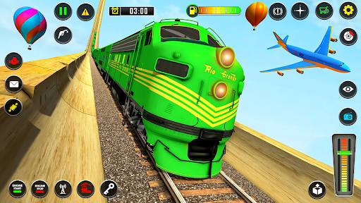 Android application Mega Ramp Train Stunt Game screenshort