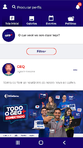 Android application GEQ+, a Intranet do GEQ screenshort