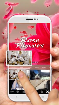 最新版、クールな Roseflowers のテーマキーボードのおすすめ画像4