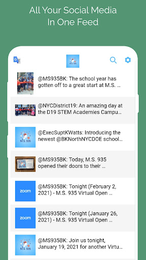 Android application MS 935 screenshort