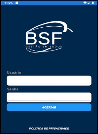 Android application BsfSaudeApp screenshort