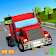 Blocky Car Highway Racer: Traffic Racing Game icon