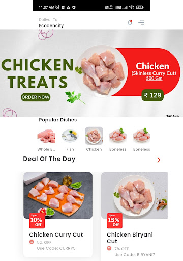 Meat Eat - Chicken and Fish