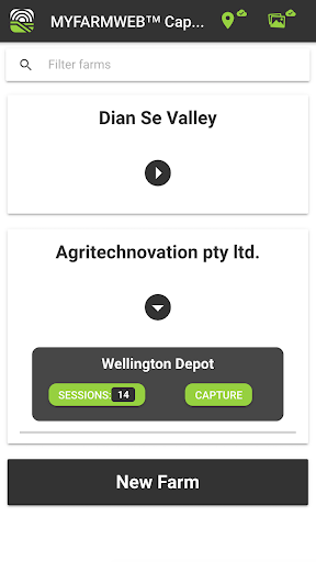 Android application MYFARMWEB™ Capture screenshort