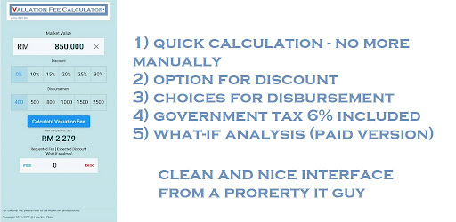 Valuation Fee Calculator