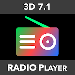 Cover Image of Descargar 3D Surround 7.1 RadioPlayer with Recording  APK