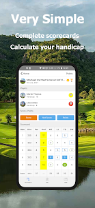 Golf Handicap, GPS, Scorecard
