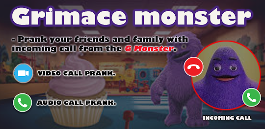 Grimace Monster fake call