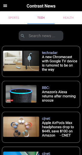 Contrast News Screen 3