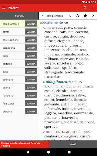 Zanichelli - Collocazioni