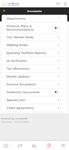 Lyndhurst Client Portal Screen 2