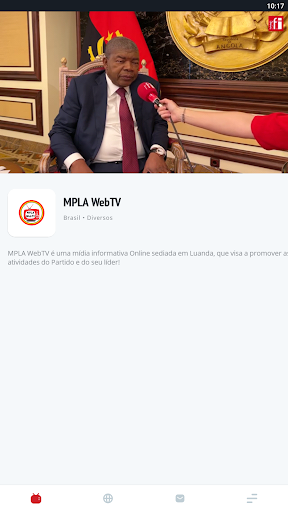Android application MPLA WebTV screenshort