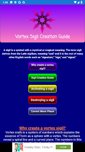 Android application Vortex Sigil Creation Guide screenshort