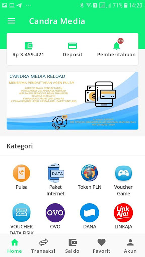 Android application Candra Media Reload screenshort
