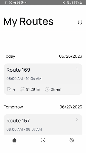 Android application Pixel Logistics screenshort