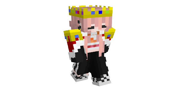 Technoblade Villager (w/o crown) Minecraft Mob Skin