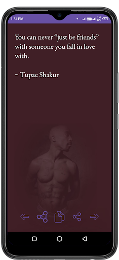 Android application Tupac Quotes-2Pac Quotes screenshort