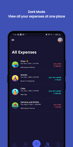 JustSplit - Expense Splitting Screen 3