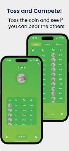 Android application Tossy screenshort