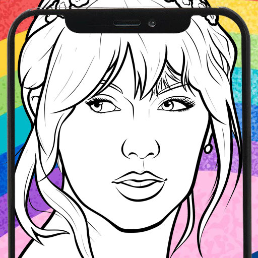 Drawing Coloring Taylor Swift logo