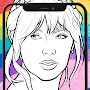Drawing Coloring Taylor Swift
