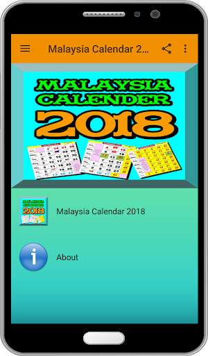 Malaysia Calendar 2018
