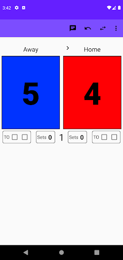 Easy Volleyball Scorekeeper Screen 2