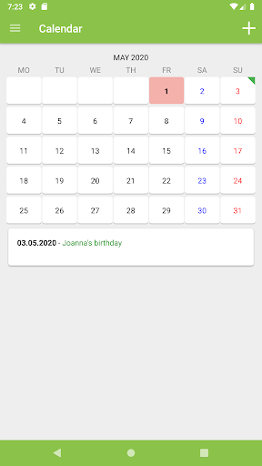 Calendar