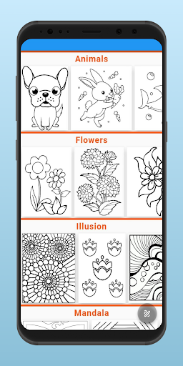 Android application Coloring Book - Tap Color screenshort